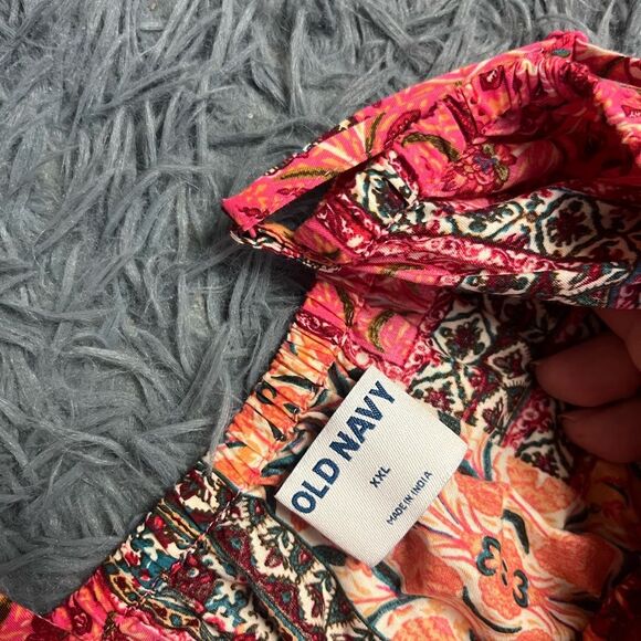 Old Navy Patchwork Print Waist-Defined Cami Midi Dress Size XXL - Picture 3 of 7